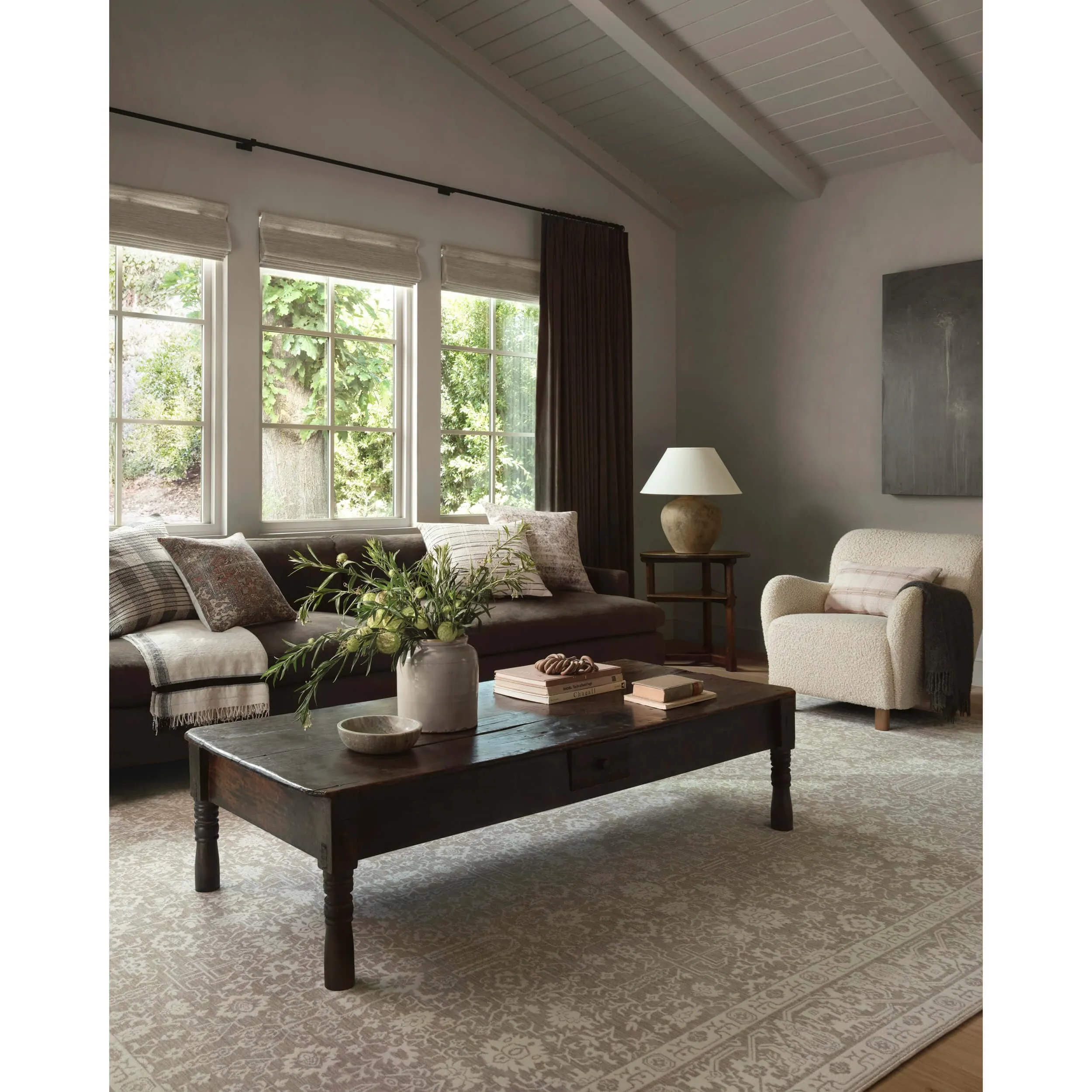 Amber Lewis x Loloi Rug Zuma ZUM-04, Sand/Stone