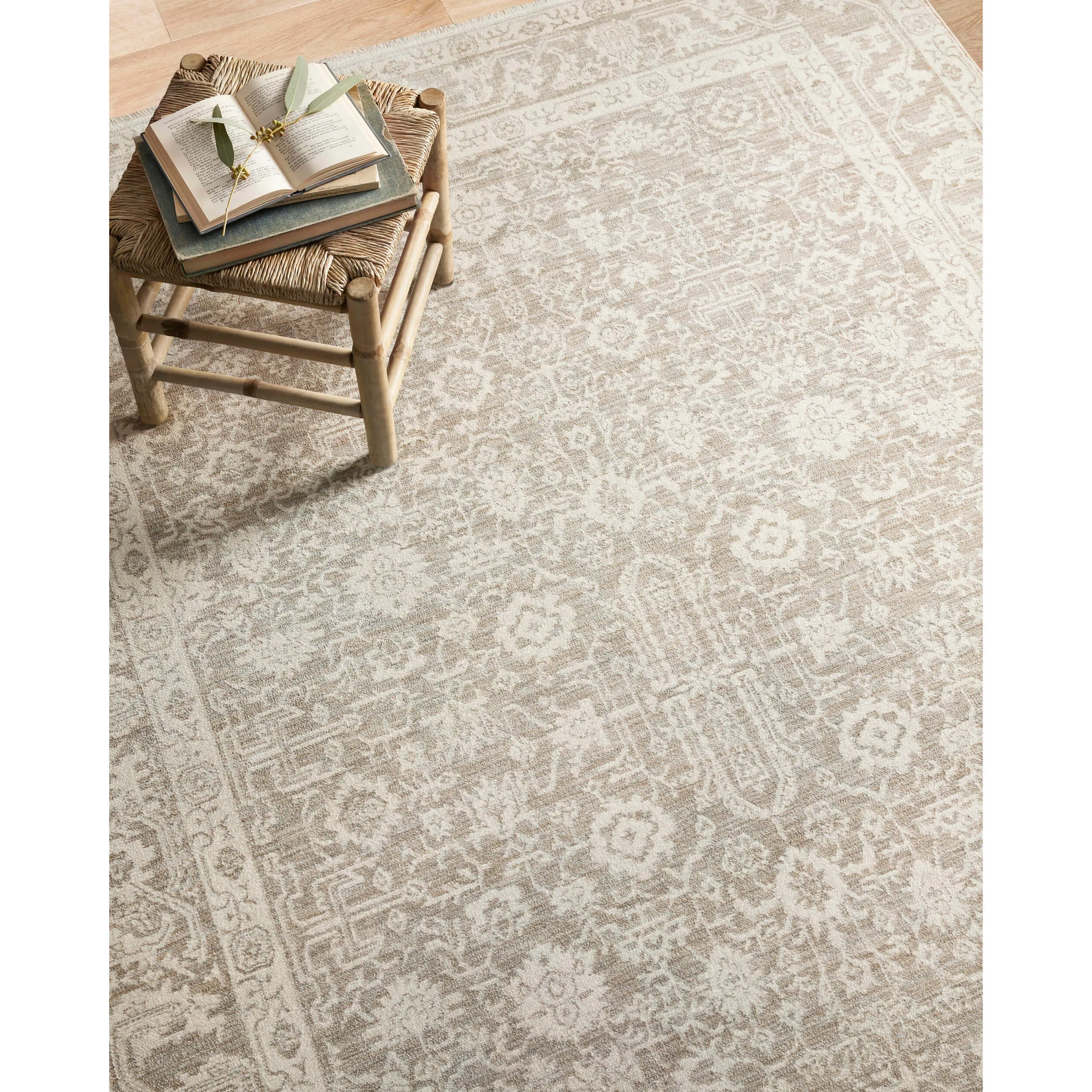 Amber Lewis x Loloi Rug Zuma ZUM-04, Sand/Stone