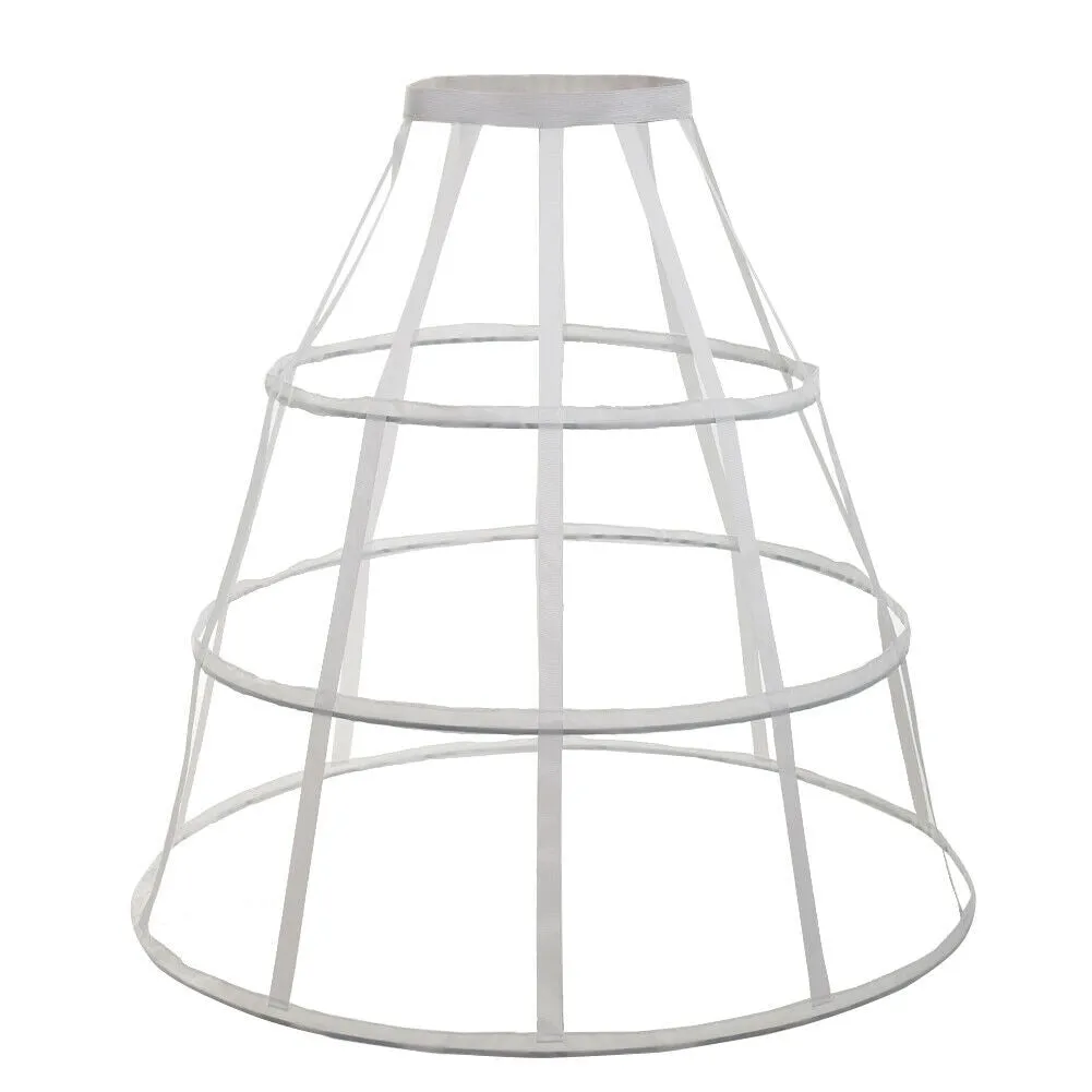 Caged- the Fabric Covered Wire Cage Hoop Skirt Petticoat 2 Colors 2 Styles