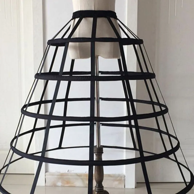 Caged- the Fabric Covered Wire Cage Hoop Skirt Petticoat 2 Colors 2 Styles