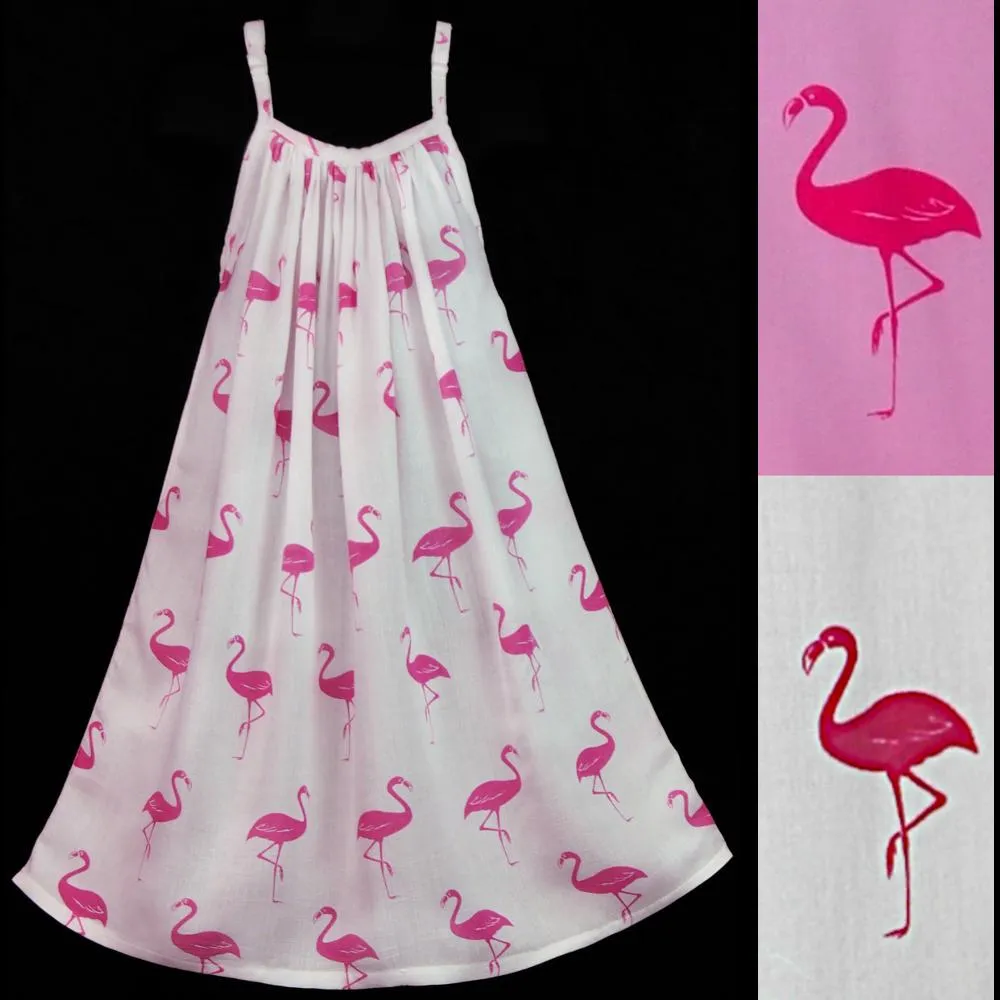 Girl's Flamingo Parachute Dress (Ages: 4, 6, 8, 10, 12)