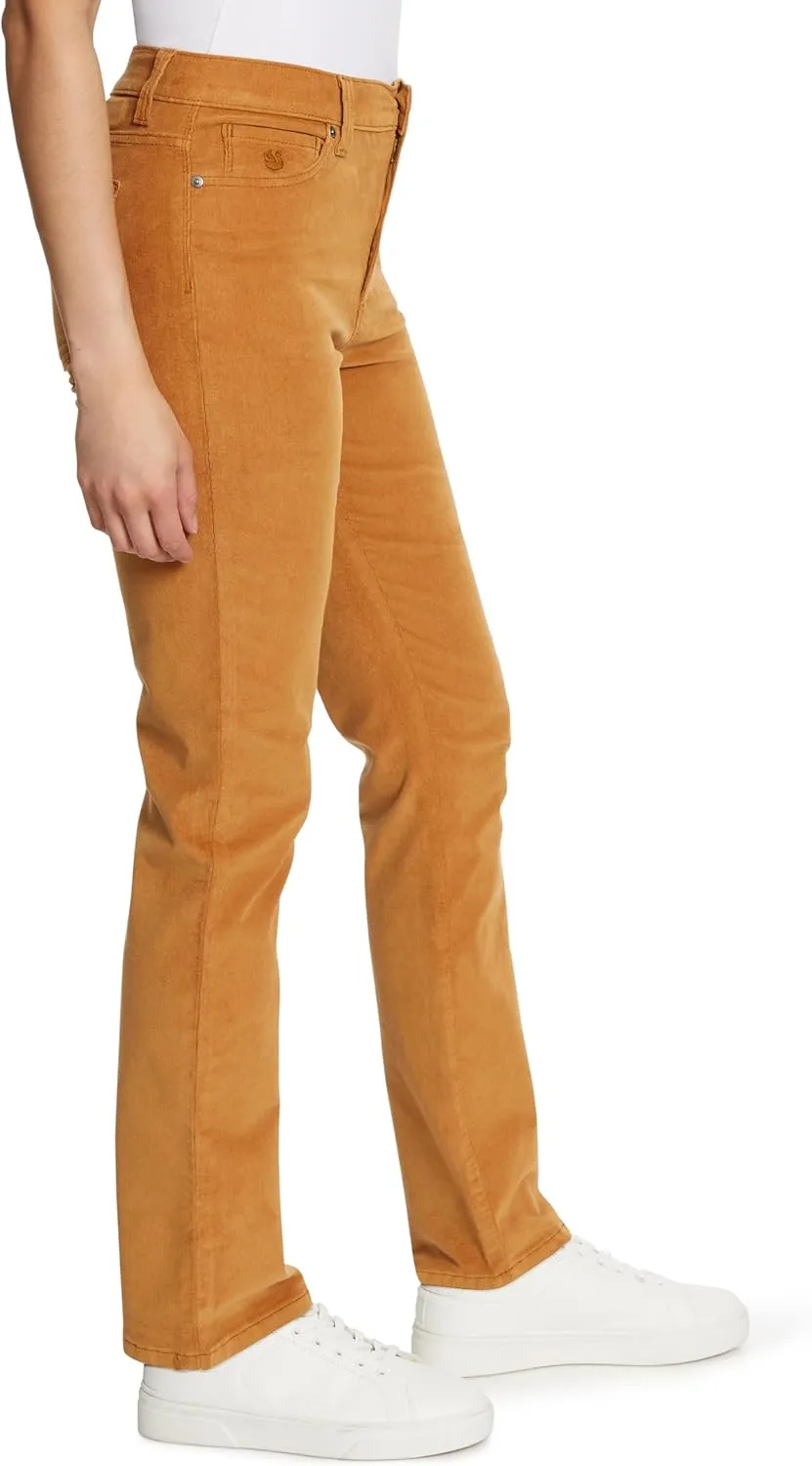 Gloria Vanderbilt Women's Amanda Corduroy Slim High Rise Pant Standard