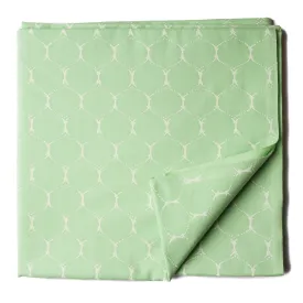 Green Printed Cotton Fabric