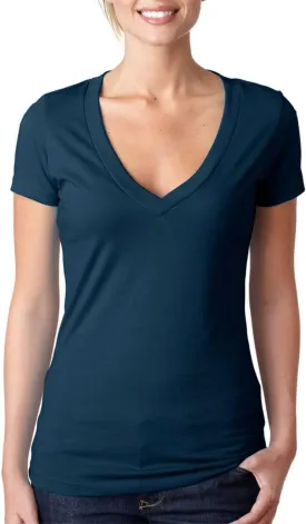 Next Level Baby Rib Knit Deep V-Neck T-Shirt