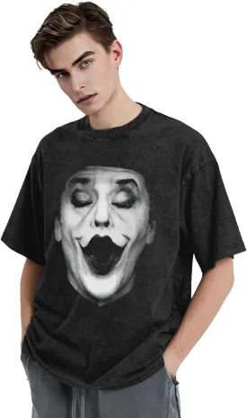 Shirt Men's Oversized Loose Fit Vintage Washed Cotton Casual T-Shirts