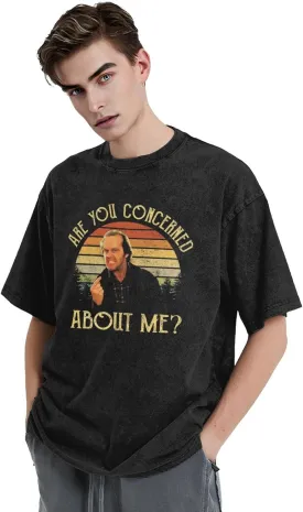 Shirt Men's Oversized Loose Fit Vintage Washed Cotton Casual T-Shirts