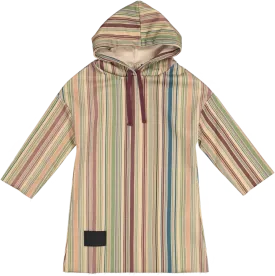 STRIPED PLUSH DRESS