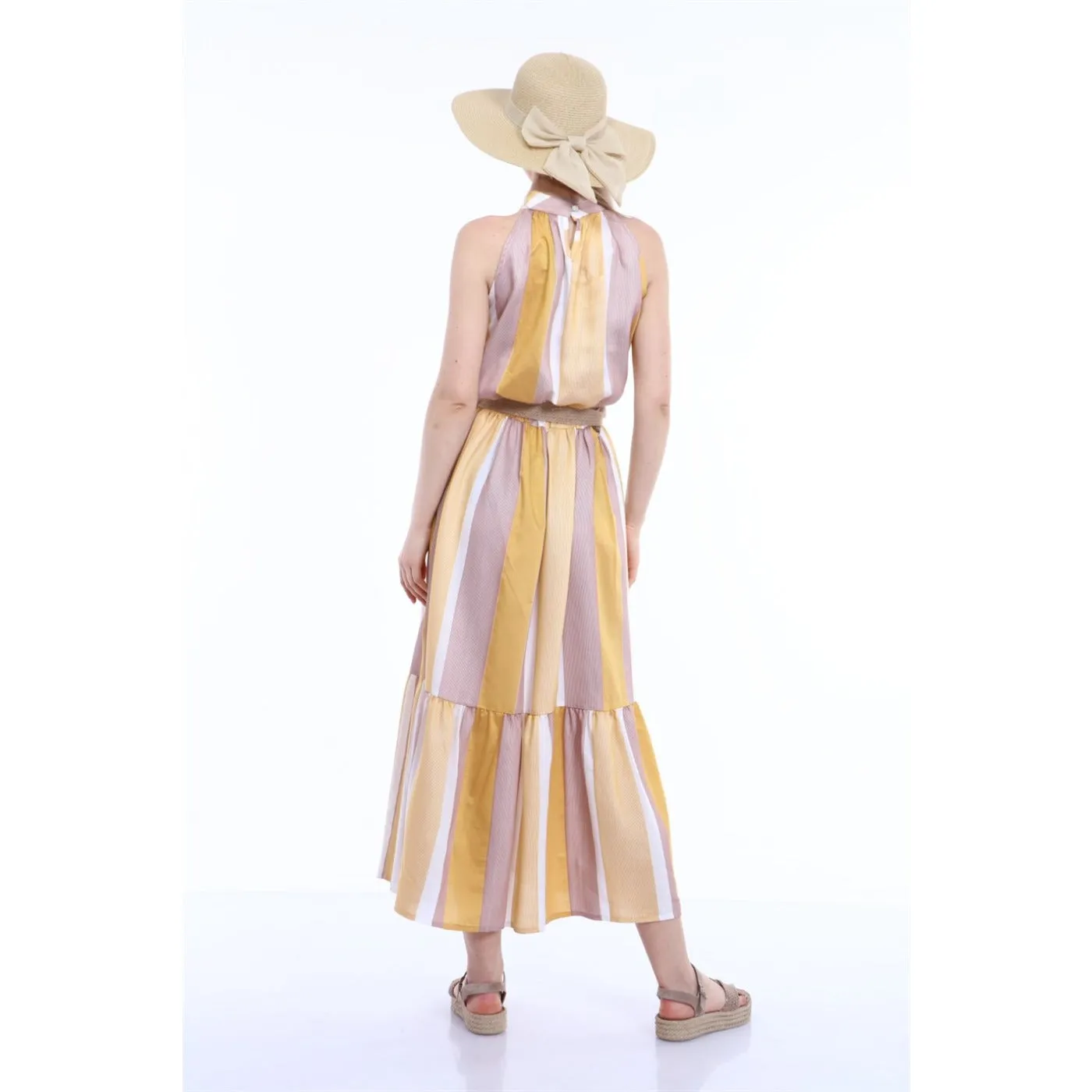 Striped Sleeveless Dress