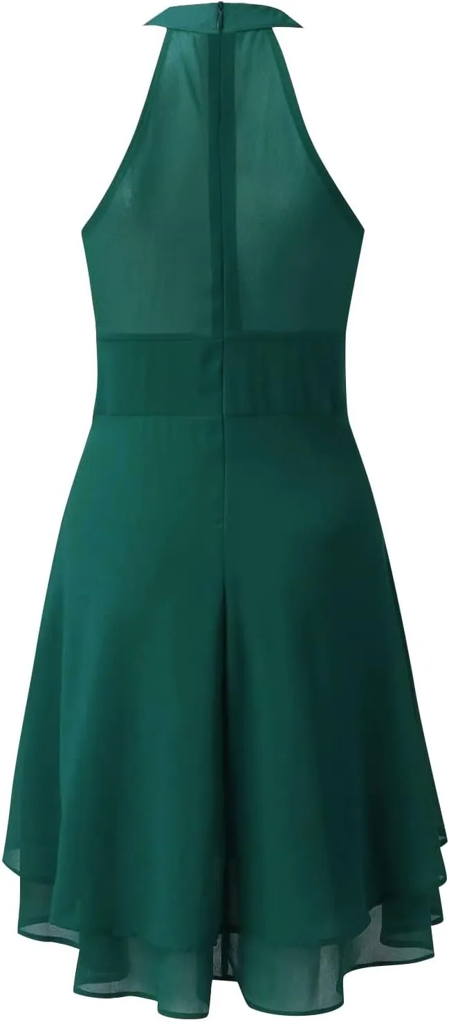 Women's Cocktail Dresses Sexy Elegant Trendy Solid Color Cold Shoulder Prom Party Midi Dress, S-5XL