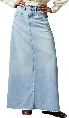 Womens Long Skirt 2025 Summer Casual Trendy Beach Western Skirts Music Festival Outfits Hippie Clothes