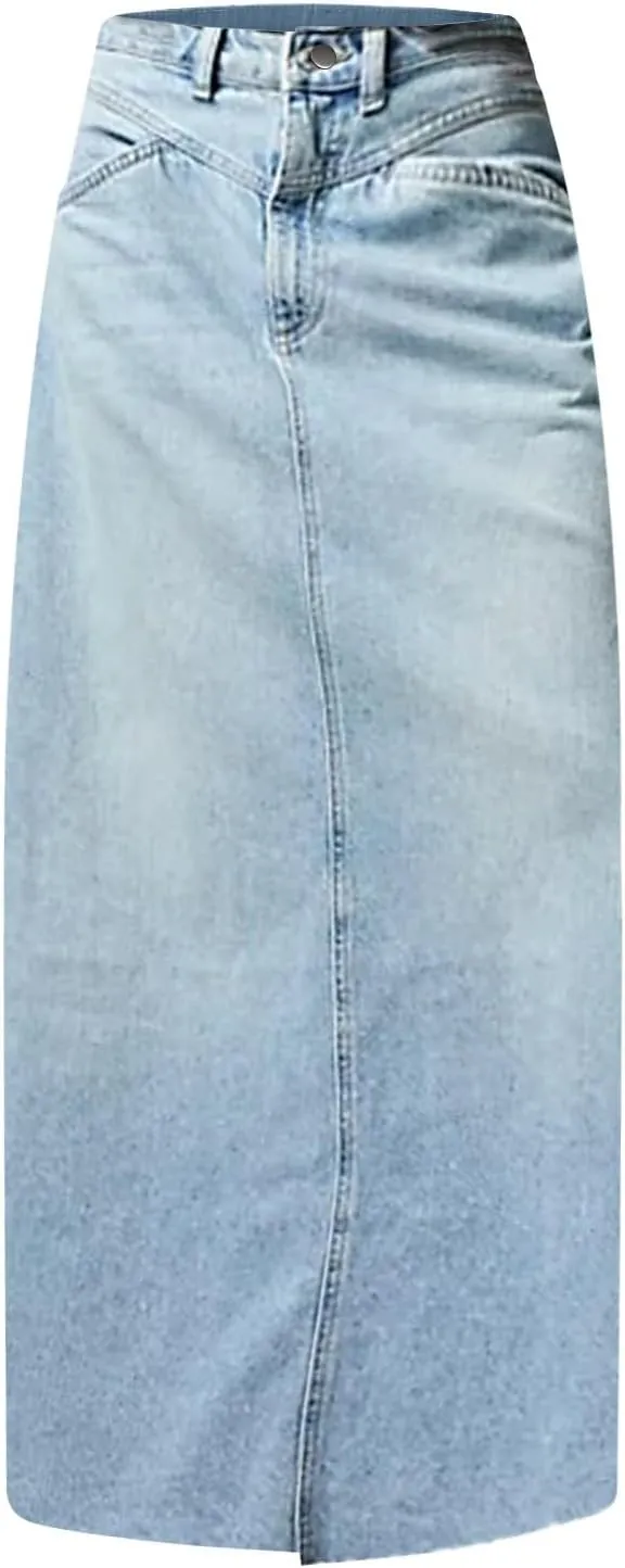 Womens Long Skirt 2025 Summer Casual Trendy Beach Western Skirts Music Festival Outfits Hippie Clothes